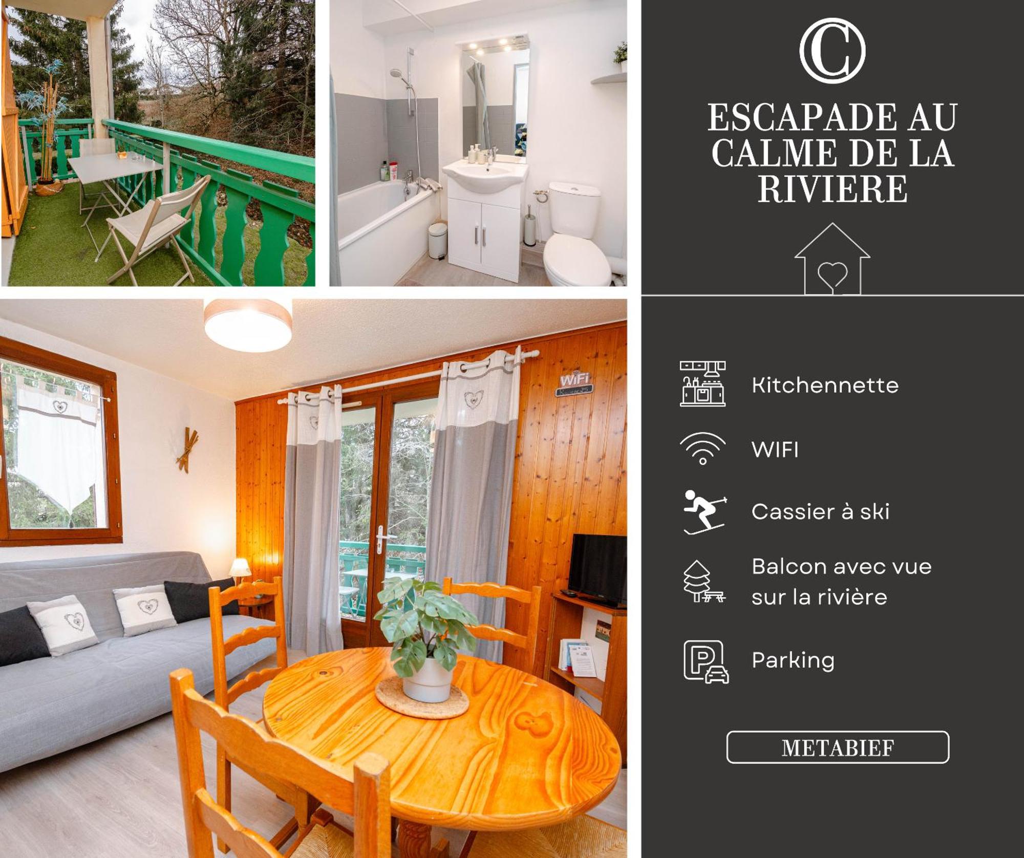 Apartmán Escapade Au Calme De La Riviere Métabief Exteriér fotografie